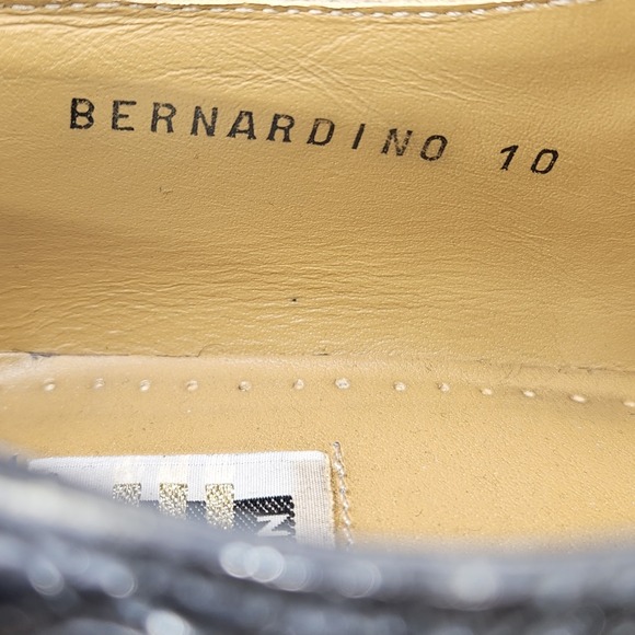 David Eden Alligator Dress Shoes Black Size 10 Oxfords Genuine Leather Exotic - Picture 15 of 16